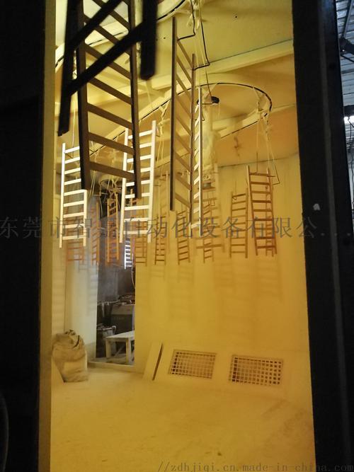 安吉竹制品加工厂内自动化喷漆实例